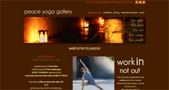 Desktop Screenshot of peaceyogagallery.com