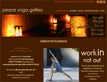 Tablet Screenshot of peaceyogagallery.com